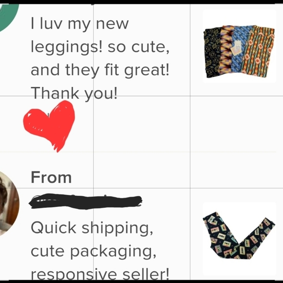 LuLaRoe Triangle Pattern Leggings TC - Picture 9 of 10
